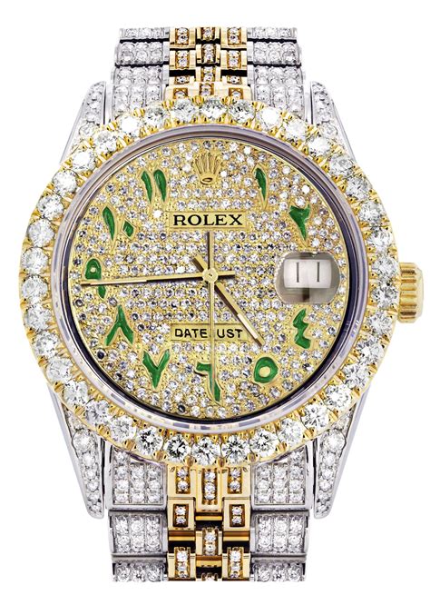 iced out Rolex watches